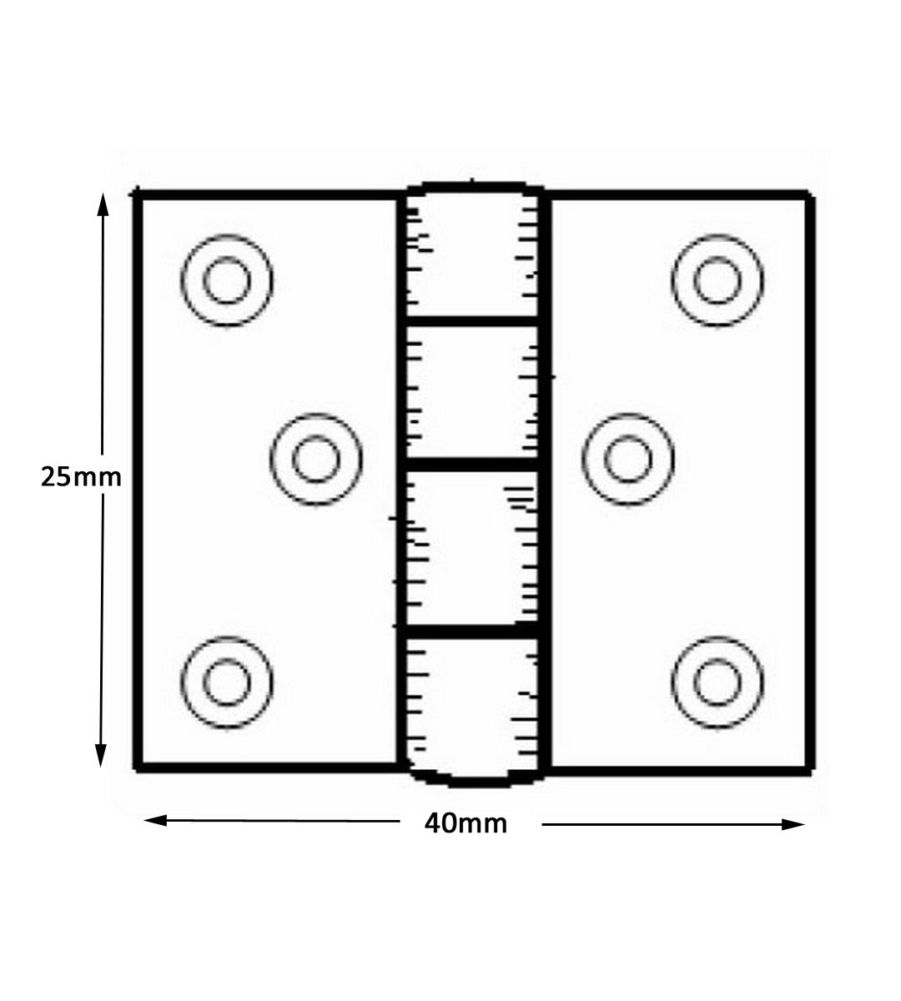 216 Baton Rod Hinge Polished Chrome Plated (pair) - Image 4