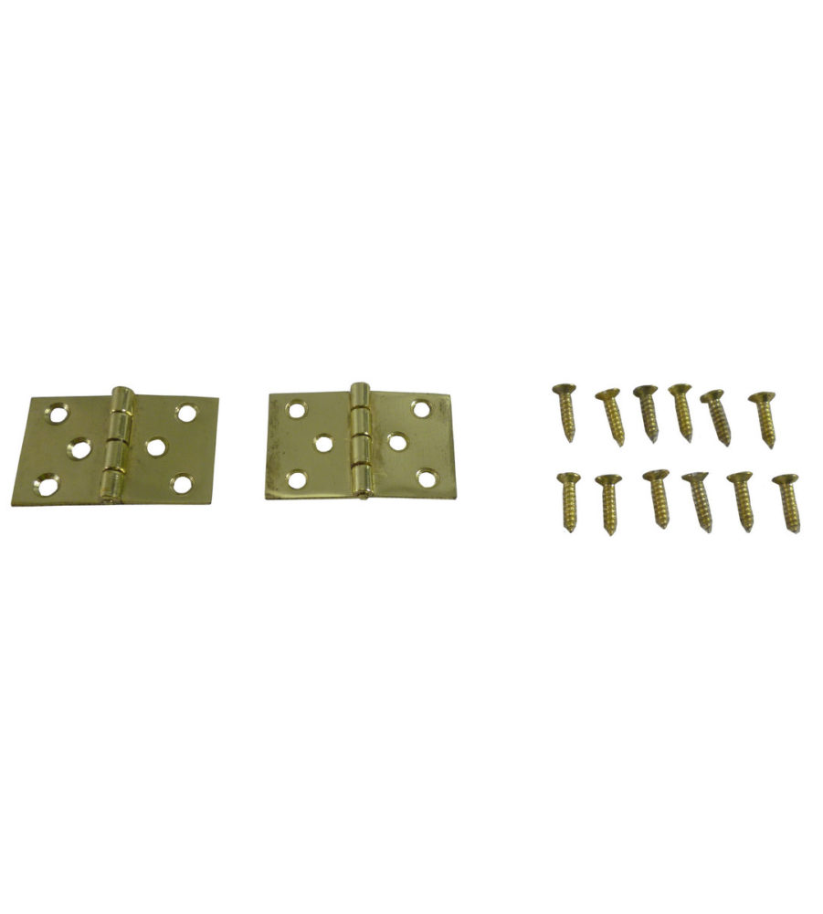 216 Baton Rod Hinge Polished Brass (pair)