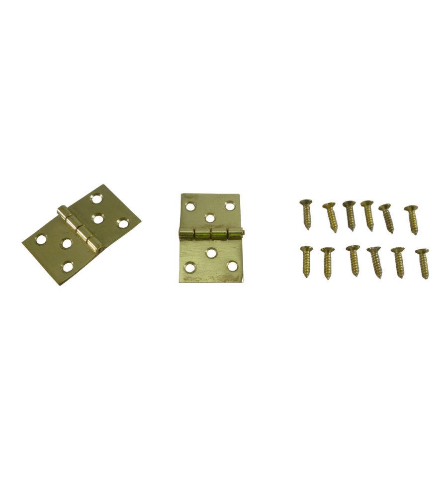 216 Baton Rod Hinge Polished Brass (pair) - Image 3