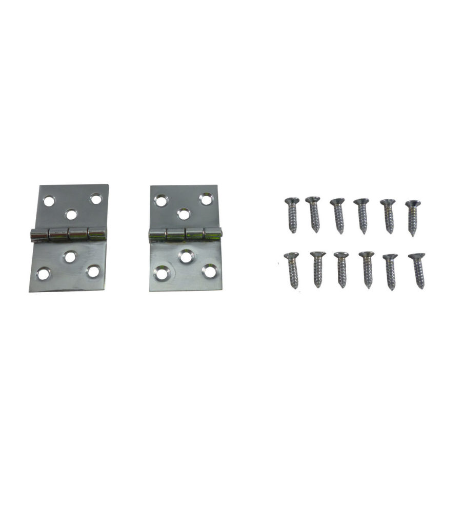 216 Baton Rod Hinge Polished Chrome Plated (pair) - Image 2