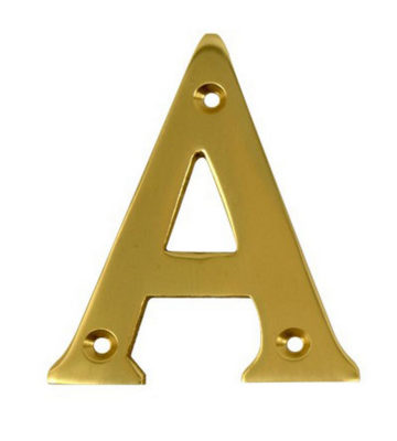 2” Gold Anodised Letter A