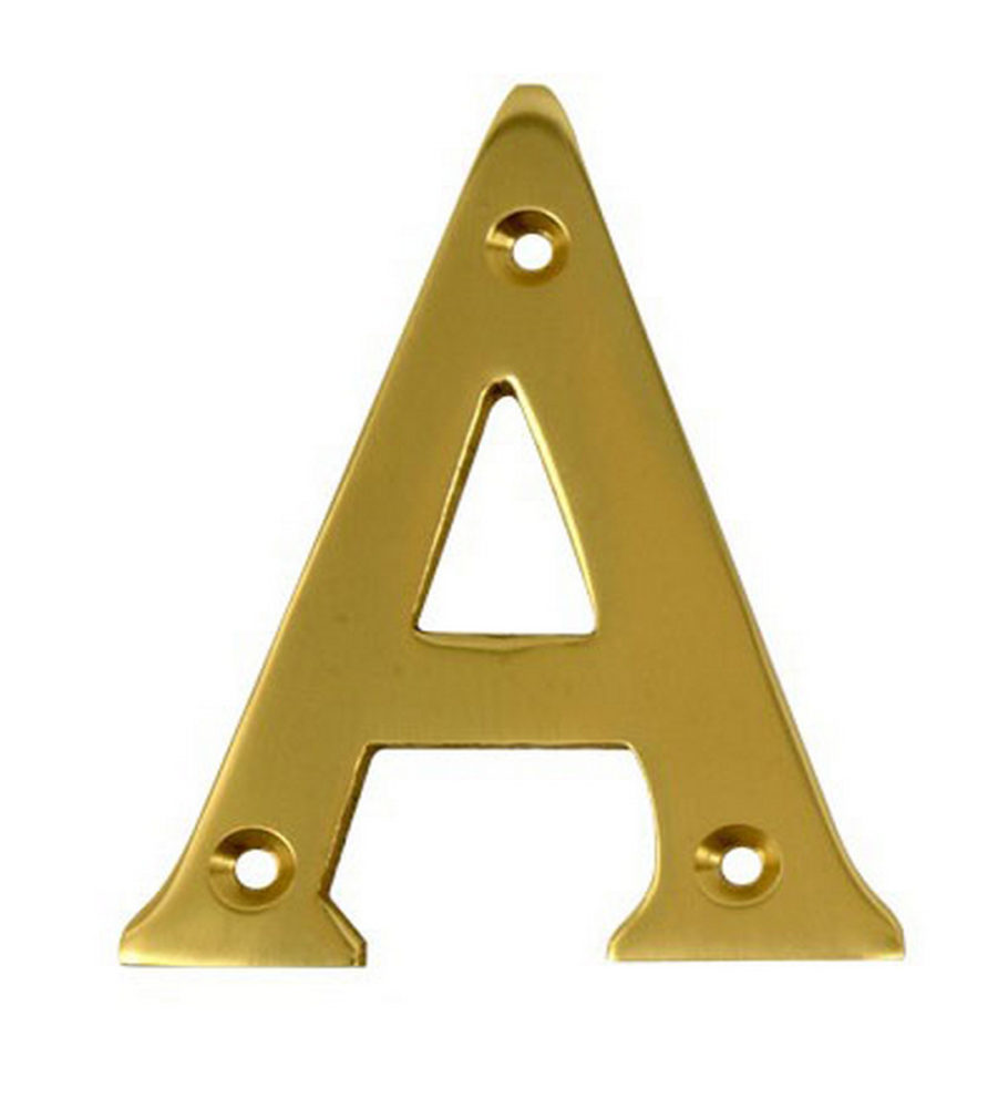 2'' Gold Anodised Letter A