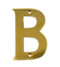 2'' Gold Anodised Letter B