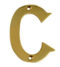 2'' Gold Anodised Letter C
