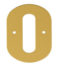 2'' Gold Anodised Numeral 0