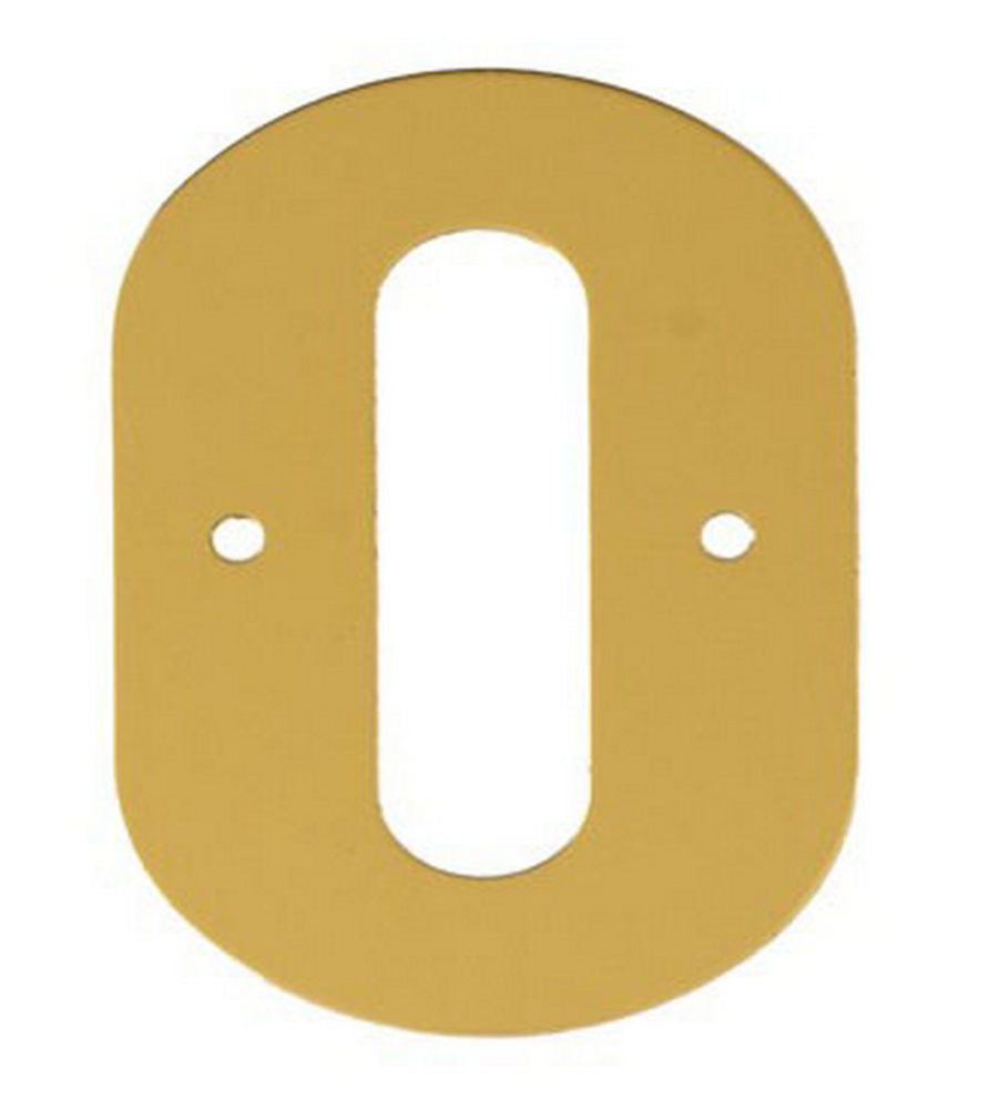 2'' Gold Anodised Numeral 0