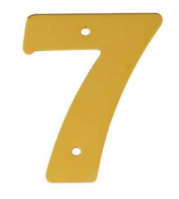 2” Gold Anodised Numeral 7