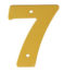 2'' Gold Anodised Numeral 7