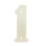 2'' Silver Satin Anodised Numeral 1