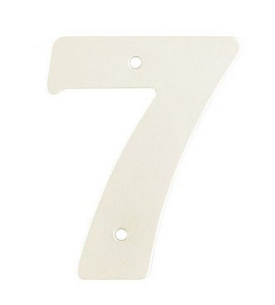 2'' Silver Satin Anodised Numeral 7