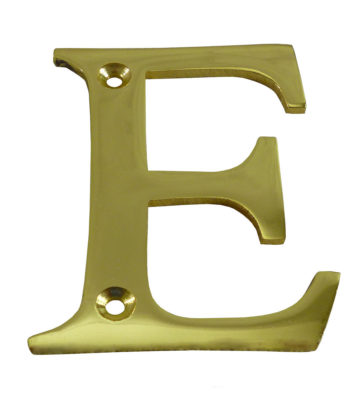 3” Brass Letter E