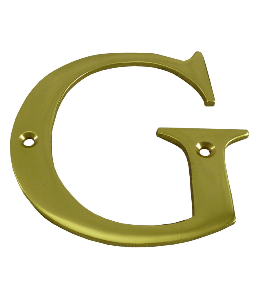 3'' Brass Letter G