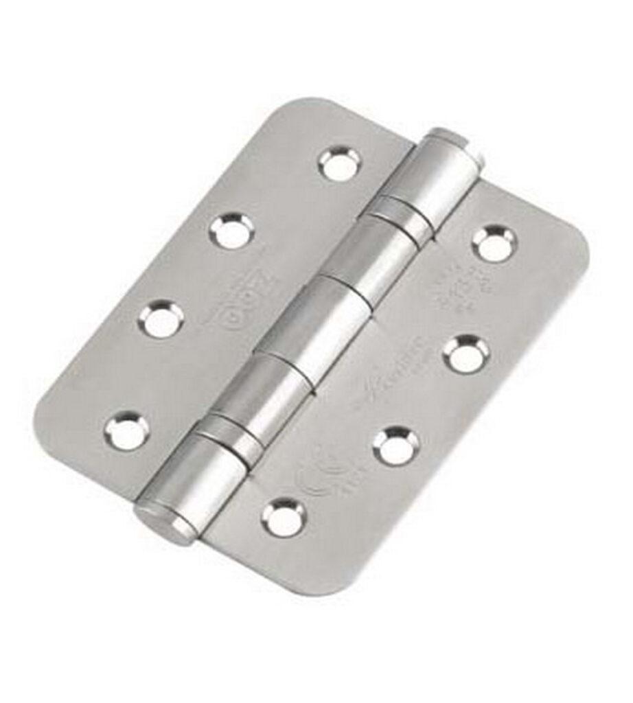Ball Bearing Door Hinge Grade 13 102 x 76 x 3 Stainless Steel Radius