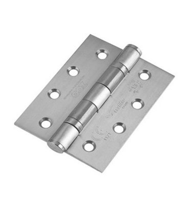 Ball Bearing Door Hinge Grade 13  102 X 76 X 3 Stainless Steel Square End (Pair)