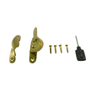 183L Fitch Fastener Locking C/w Narrow Keep Polished Brass