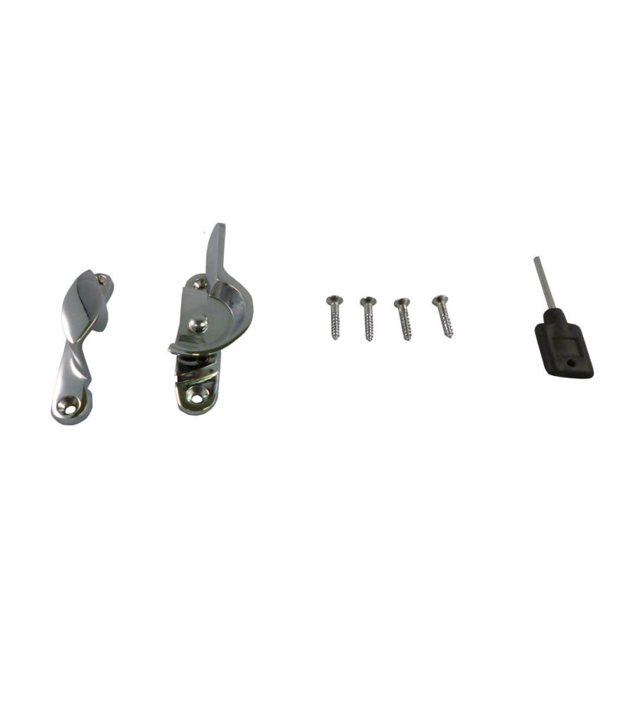 183L Fitch Fastener Locking c/w Narrow keep Polished Chrome Plated