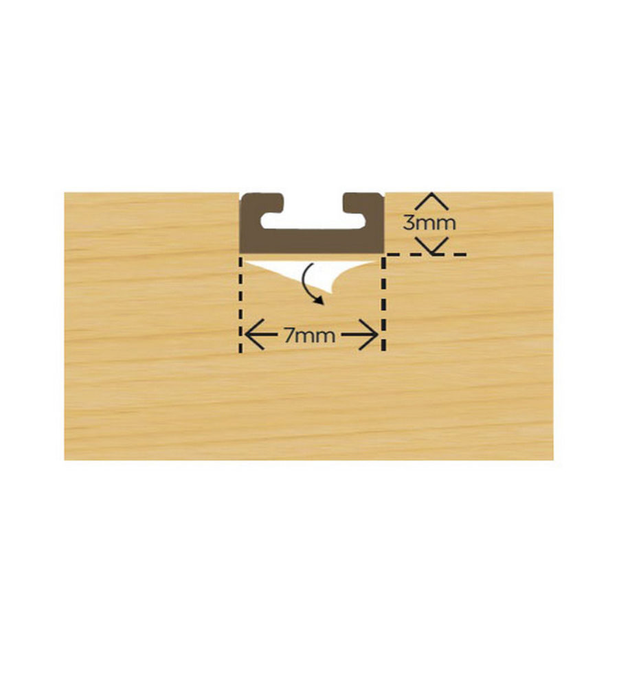 Self Adhesive Carrier Only White 2.1m