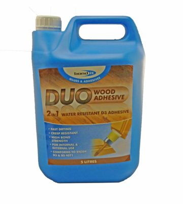 Bond It Duo 2 in 1 Wood Glue 5 Litre White