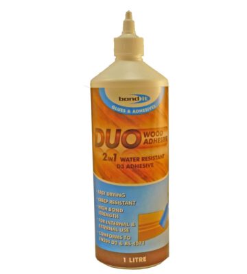 Bond It Duo 2 In 1 Wood Glue 1 Litre White