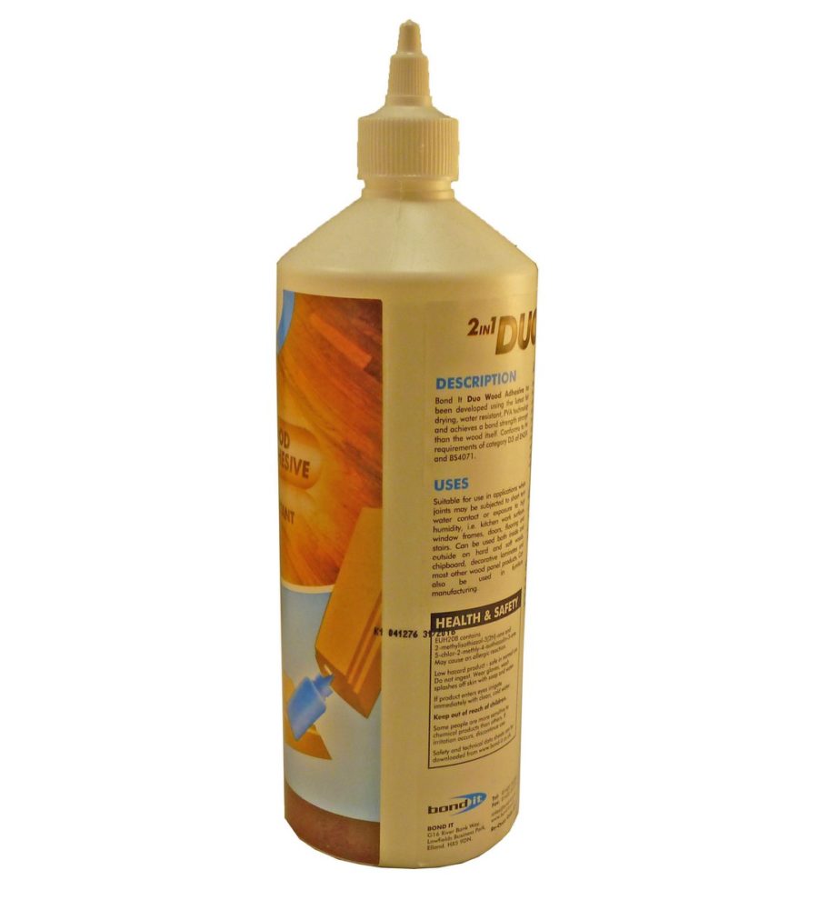 Bond It Duo 2 in 1 Wood Glue 1 Litre White - Image 3
