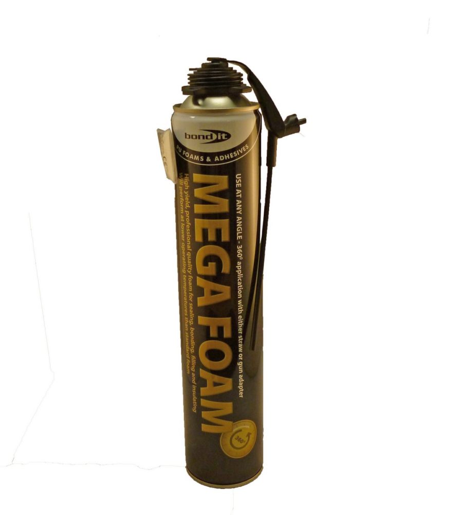 Bond It Megafoam PU Expanding Foam Gun/Aerosol 750ml Beige