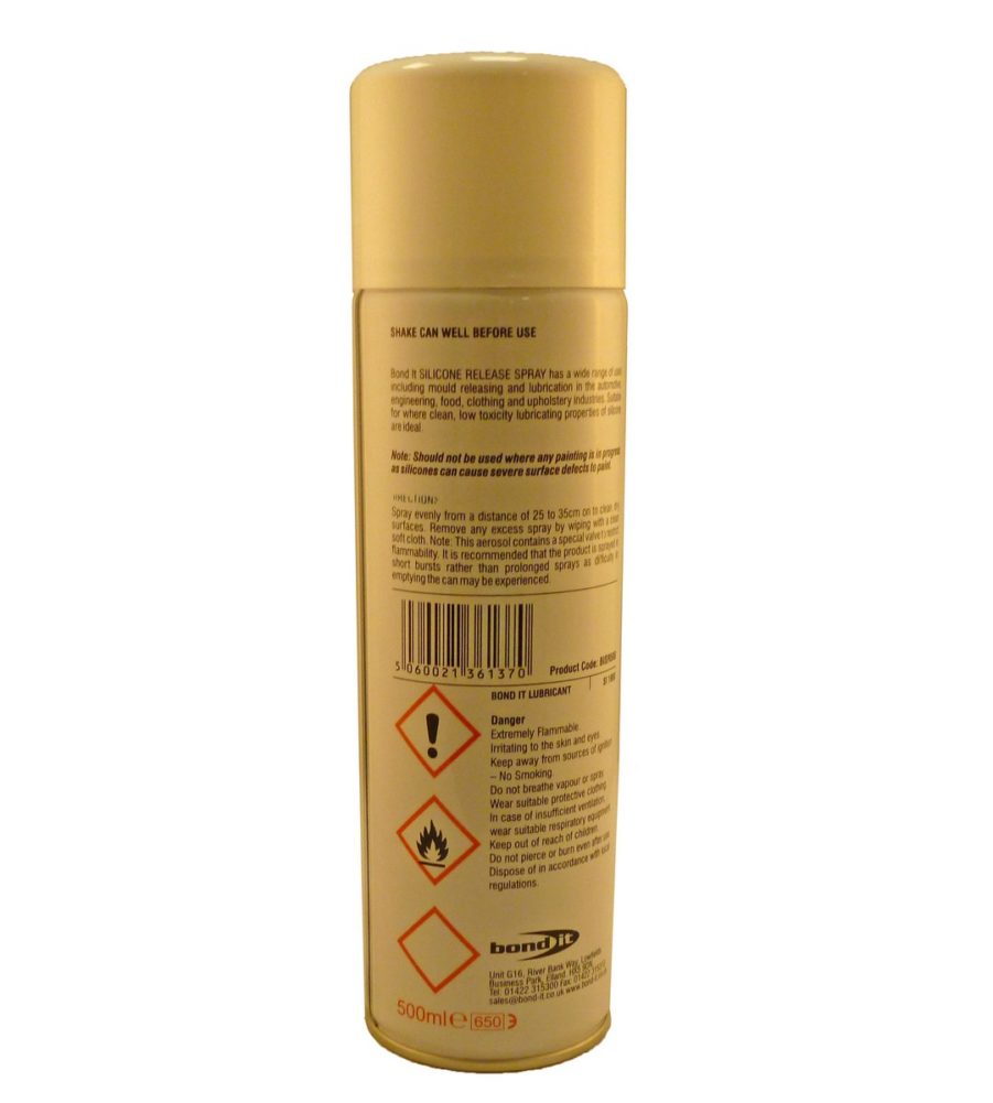 Bond It Silicone Release Spray 500ml - Image 2