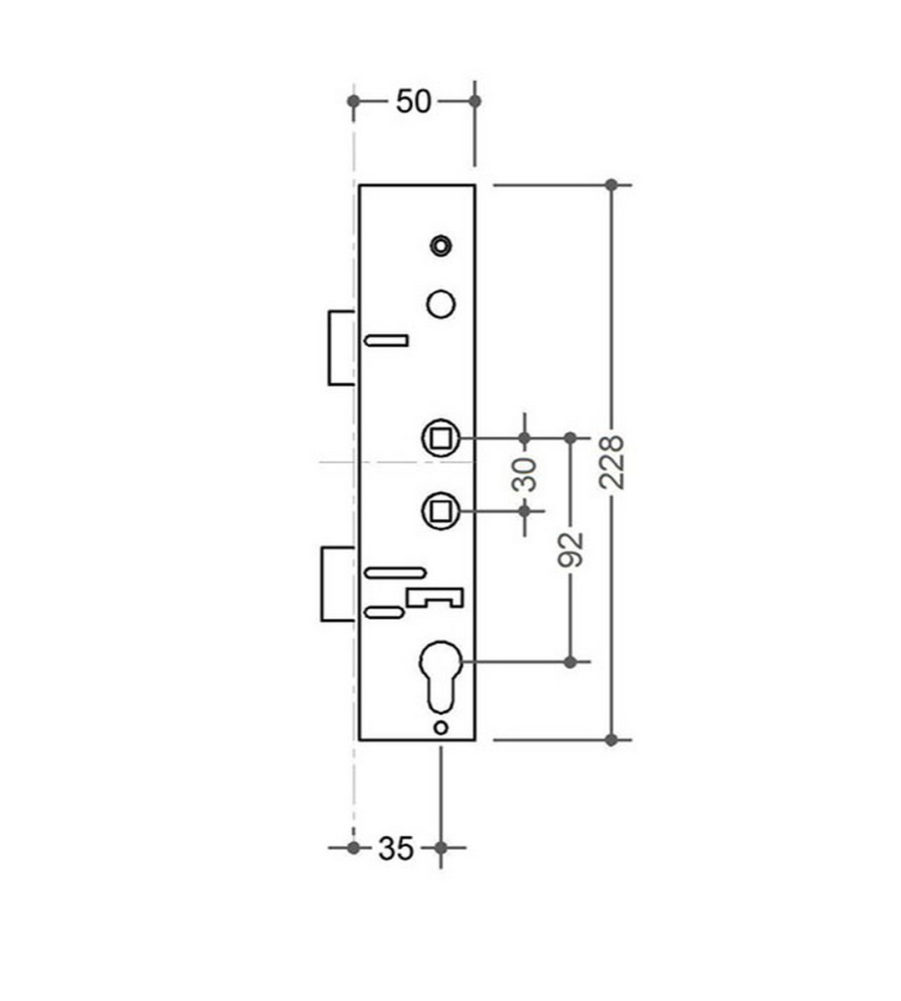 Lockmaster 35mm Double Spindle Replacement Gearbox - Image 3