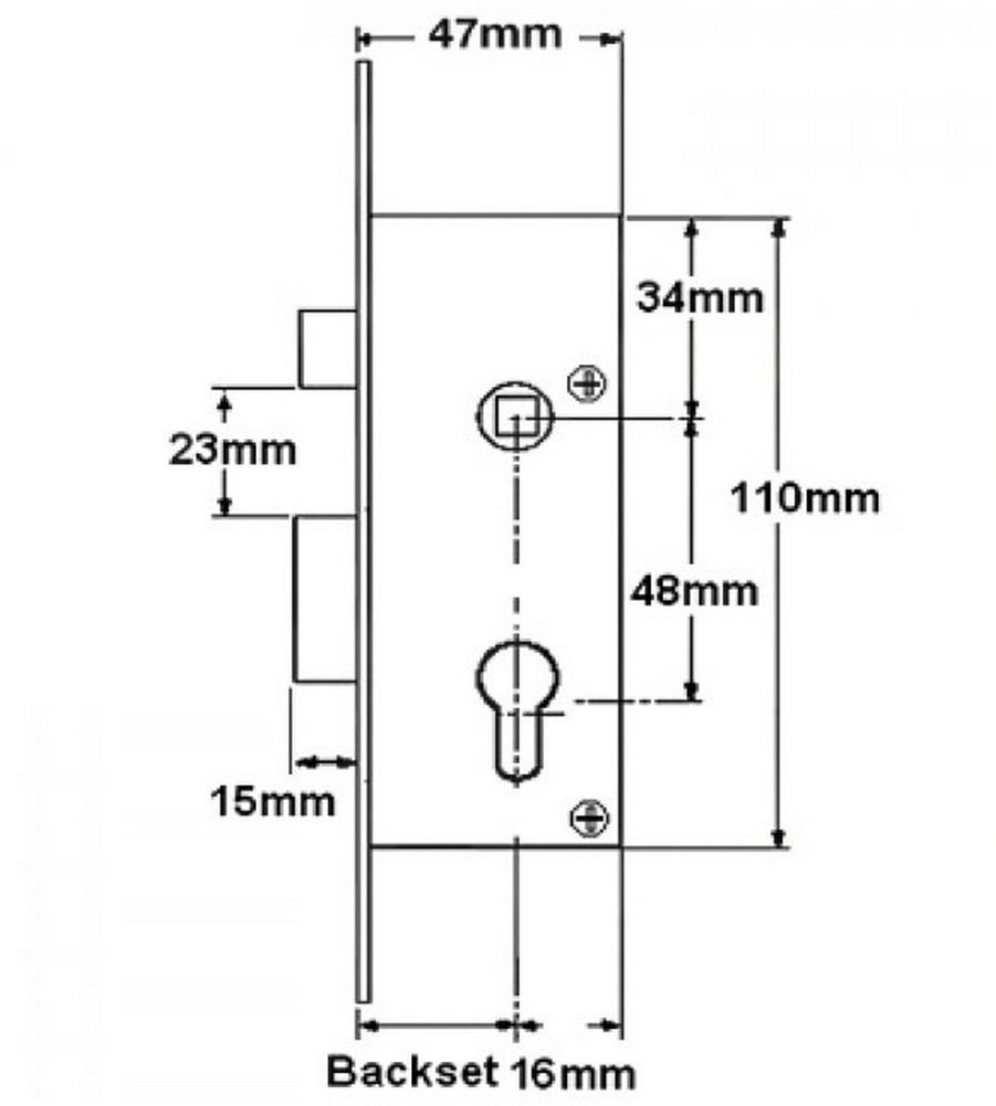 Union L22224S Euro Sash Lock - Image 2