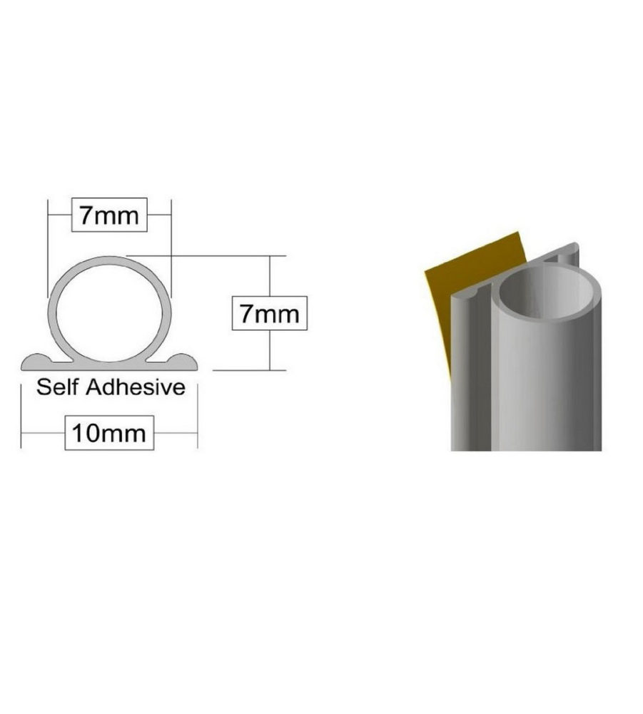 Stormguard Self Adhesive O-Tube Weatherseal Clear 6m 05SR630 - Image 2