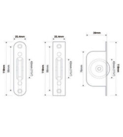 Endurance Square Sash Pulley Wheel 13/4'' Wheel Polished Chrome - Image 4