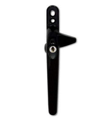 Adjustable Cockspur Window Handle Left Hand Black