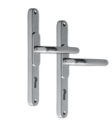 Adjustable Door Handle Pro 59-96mm Polished Silver