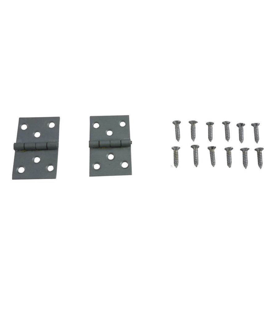 216 Baton Rod Hinge Satin Chrome (pair) - Image 2