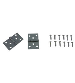 216 Baton Rod Hinge Satin Chrome (pair) - Image 3