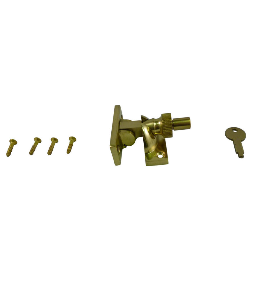 161L Brighton Fastener Locking Polished Brass - Image 2