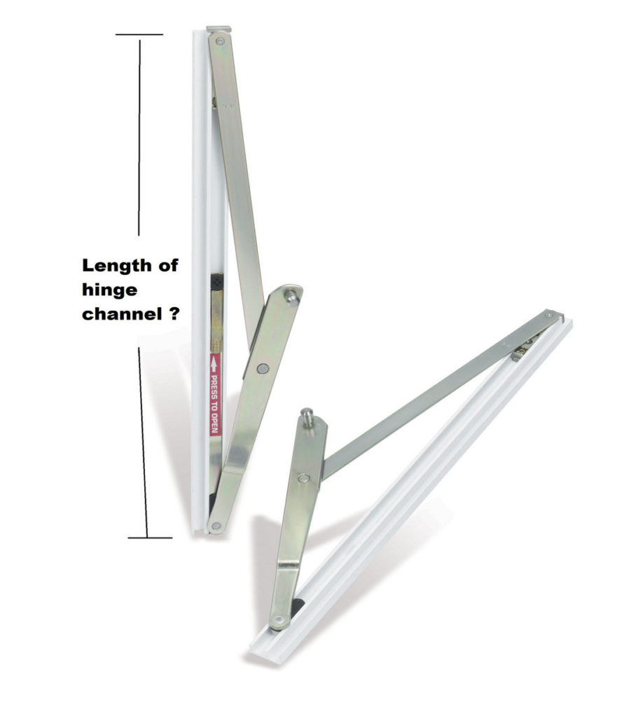 Yale Module 17 (1618mm) Top Turn Window Hinge (pair) - Image 2