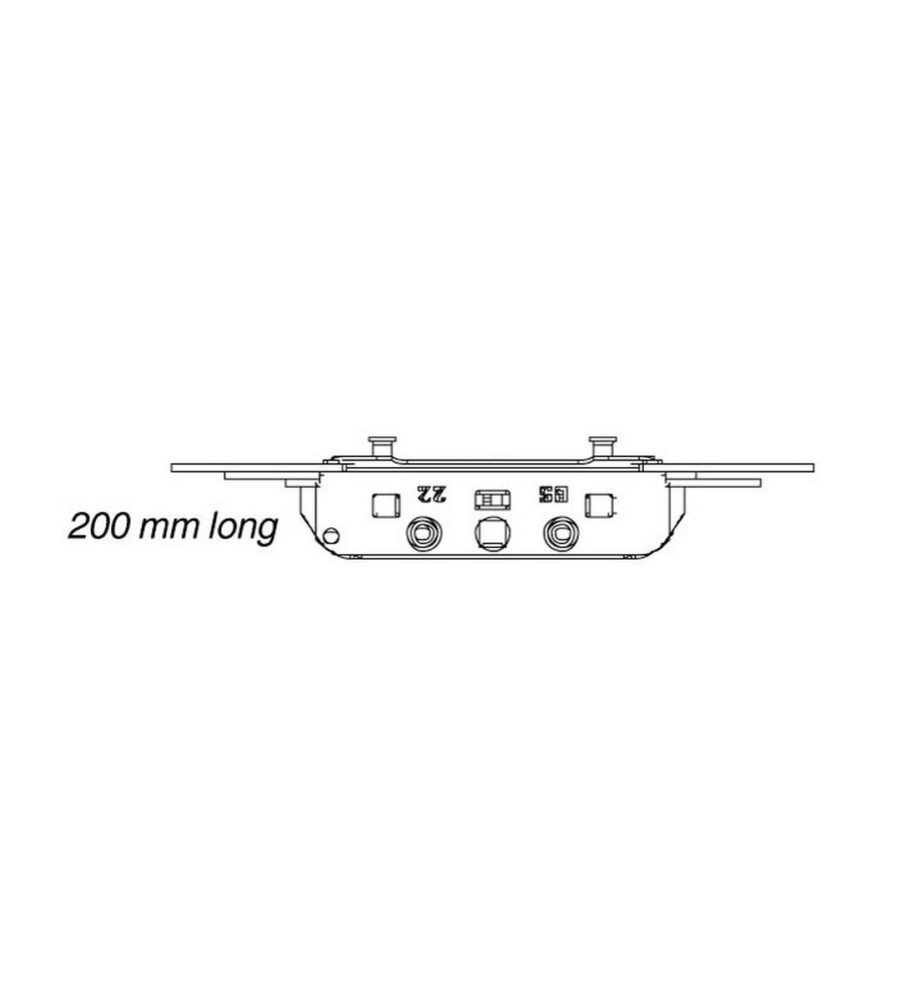 Maco Rail Multipoint Window Locking System 22mm Backset, 10mm Cam Height 200mm - Image 3