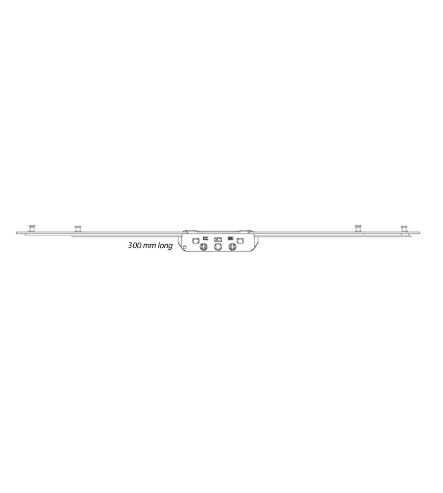 Maco Rail Multipoint Window Locking System 22 x 10mm 1/2 Size - Image 3