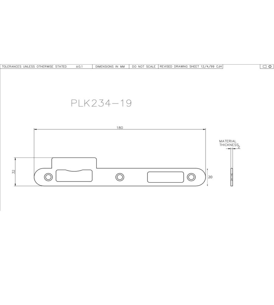 Slimline Centre Keep Silver (PLK234-19) - Image 4