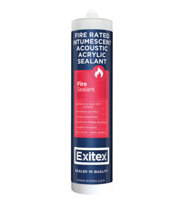 Fire Rated Intumescent White Acoustic Acrylic Sealant 310ml