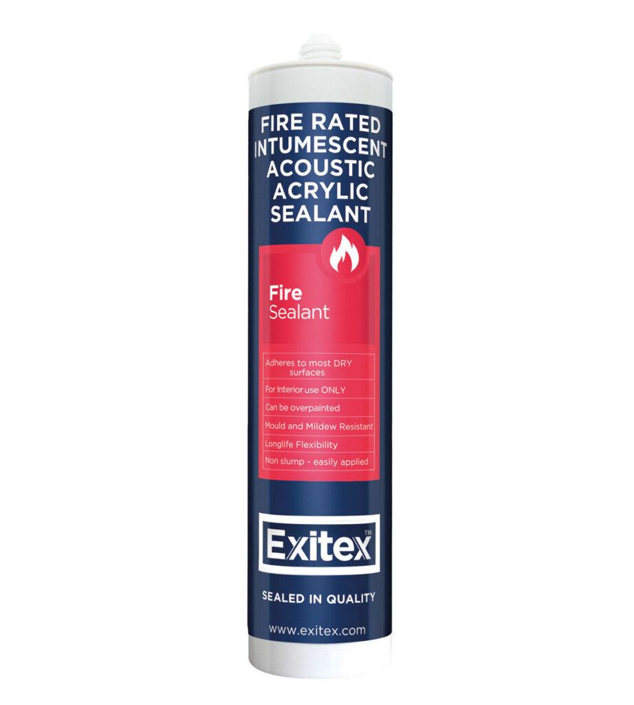 Fire Rated Intumescent White Acoustic Acrylic Sealant 310ml Sealco