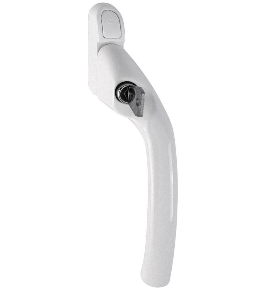 Hoppe Tokyo 7 x 25 White Locking Right Hand Window Handle (Box of 50)