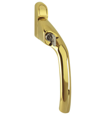 Hoppe Tokyo F77 Polished Gold Espag 16mm Right Hand Window Handle