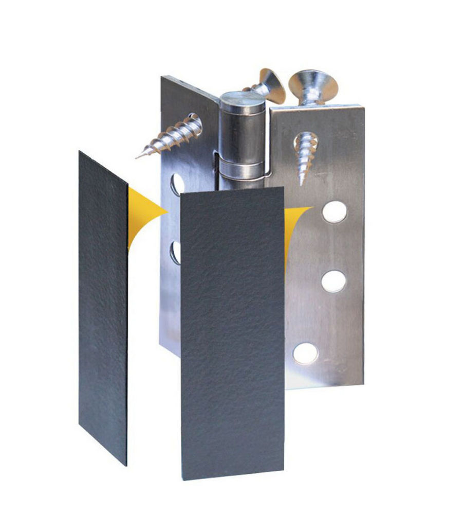 Retail Pack Exfire Square Self Adhesive Hinge Pads 100mm x 31mm x 1mm - Image 2