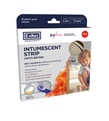 Self Adhesive Brown Surface Mounted Intumescent 5.2m with Pile
