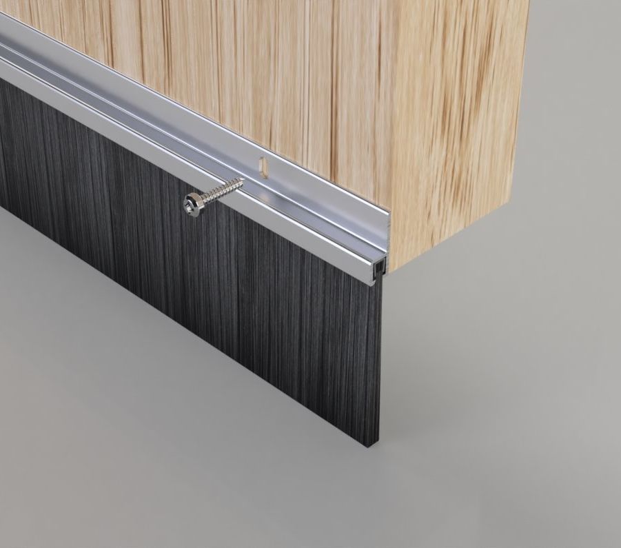 Stormguard Brush Garage Door Seal Aluminium