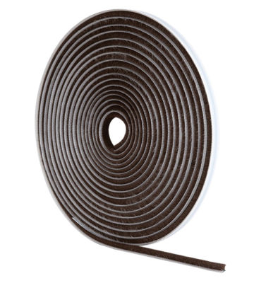 Stormguard Brown Self-Adhesive Brush Pile Draught Excluder 10M