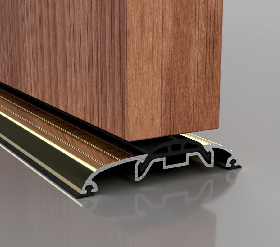 Stormguard Gold Aluminium SG100 Threshold 1 Mtr