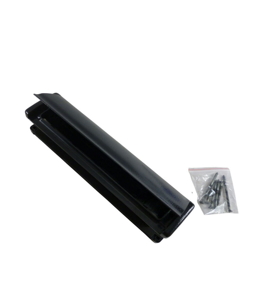 Endurance Letterplate 40/80 Black Hammered