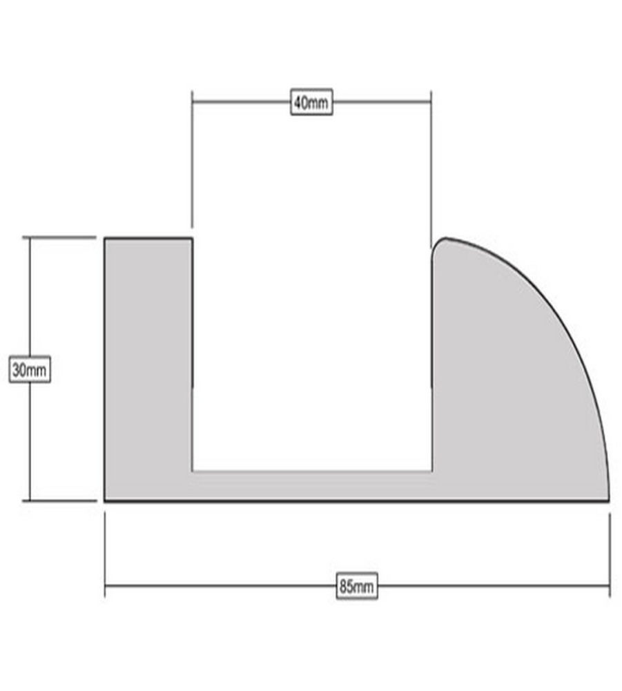 Stormguard Light Wood Foam Under Door Seal - Image 2